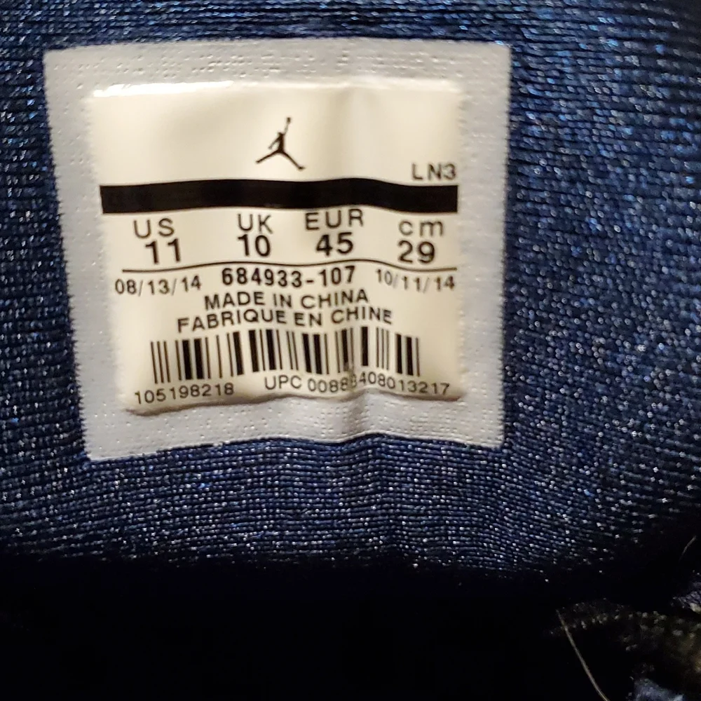 Nike Jordan Super Fly 3 Blue Size 11 Men's Basketball Sneakers
